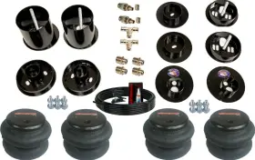 K-bb-cad6570fr-26-hf Airmaxxx 3/8 Inch Front Rear Bag Bracket Mount Kit Fits 1965-70 Cadillac Air Ride Suspension