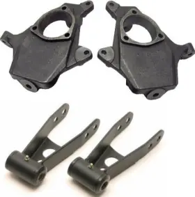 K-dr-gm07-22-001 Airmaxxx 2 Inch /2 Drop Spindles And Rear Shackles Kit Fits 2007 2015 Chevy/gmc 1500 Truck