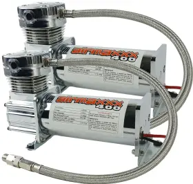K-fbss-am2400c-59-120 Airmaxxx 2 Chrome 400 Air Compressors And 5 Gallon Steel Ride Tank 90 Psi On 120 Off #3