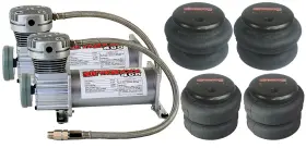 K-fbss-dp2400-2526-002 Airmaxxx Air Ride Suspension Parts 400 Pewter Compressors Dual Pack 2500 2600 Bags
