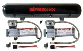 K-fbss-dp2400-59-120 Airmaxxx 400 Pewter Air Compressors 5 Gallon Tank 90/120 Psi Suspension Kit