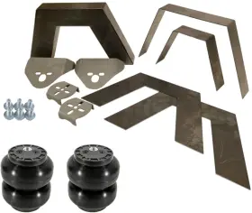 K-rbb-8pcs-ss6 Airmaxxx 3/16 Inch Universal 8 Piece Weld-in C-notch Kit Ss6 Slam Bags And Mounting Brackets