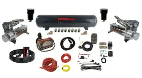 K480c2-57s-x4x7-wk-hf-ng Airmaxxx 480 Chrome Air Compressors And Tank Complete 3/8 Ride Management Kit K480c2-57s-x4x7-wk-hf-ng Airmaxxx 480 Chrome Air Compressors And Tank Complete 3/8 Ride Management Kit