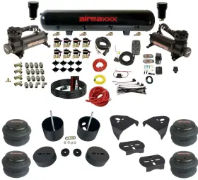 Kgm99-480b2-838-59-7bk-wk-hf Airmaxxx 3/8 Inch Fastbag Air Ride Suspension Kit Fbss Fits 1999-06 Silverado/sierra 1500