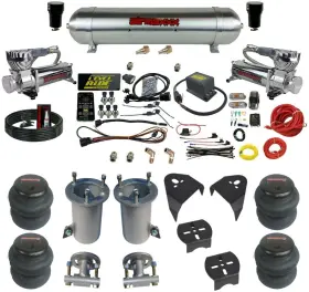 Kgm07-580c2-57araw-lrpo-wk-hf Airmaxxx Level Ride 3 Preset Pressure Complete Bolt On 580 Chr Air Suspension Kit 2007-18 Chevy 1500