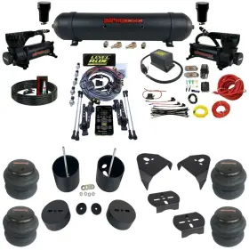 Kgm88-580b2-57ablk-lrhp-wk-hf Airmaxxx Level Ride Complete Pressure Height 580 Blk Air Suspension Kit 88-98 Chevy 1500