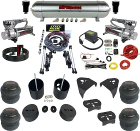 Kgm88-580c2-57araw-lrhp-wk-hf Airmaxxx Level Ride Complete Pressure Height 580 Chrm Air Suspension Kit 88-98 Chevy 1500