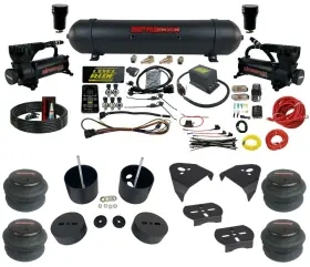 Kgm99-580b2-57ablk-lrpo-wk-hf Airmaxxx Level Ride 3 Preset Pressure Complete Bolt On 580 Blk Air Suspension Kit 1999-06 Chevy 1500