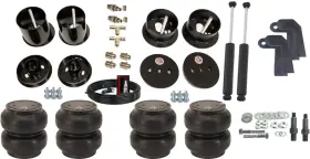K-bb-cad6162fr-ss7-srhf Airmaxxx // Slam Specialties Air Ride Suspension Kit With Shocks Ss7 Bags And Brackets Fits 1961-1962 Cadillac