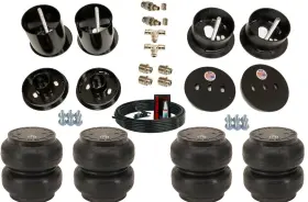 K-bb-cad6364fr-ss7-hf Airmaxxx // Slam Specialties Brackets With Ss7 Bags And 3/8 Inch Hose Fits 1963-1964 Cadillac Deville