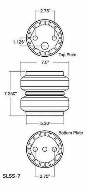 K-bb-gm8898-f-ss7 Airmaxxx // Slam Specialties Front Cup Brackets And Ss7 Bags Air Suspension Fits 1988-1998 Chevy Truck 2wd #3