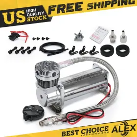 Alex 663255831111 200psi Air Suspension Compressor For 3/8 Inch Npt Pump Kits Dc 12v