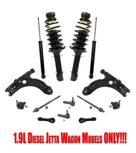 143513 Apm Jetta Wagon Diesel 1.9l 01-04 Suspension And Chassis 14pc Kit
