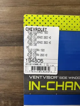 194805 Auto Ventshade Avs In-channel Window Deflectors For Chevy Silverado 1500 Crew Cab 19-20- #2