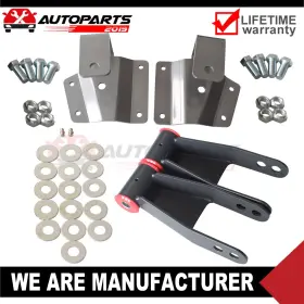 Dropkcv148au001 Autopa2019 For 1999-06 Chevy Silverado Gmc Sierra 1500 2wd Drop Kit Rear Shackles Hangers