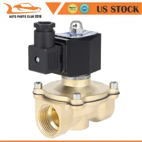 Autopartsclub2018 Ap128407a1c18 Air Ride Suspension Valve 1 Inch Npt Port Brass Electric Solenoid 110v-120v N/c