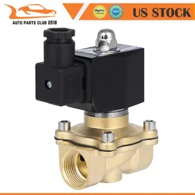 Autopartsclub2018 Ap128412a1c18 Air Ride Suspension Valve 3/4 Inch Npt Port Brass Electric Solenoid 24v N/c