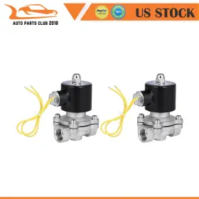 Autopartsclub2018 Ap843249a1c18 2 Air Suspension Valve 1/2 Inch Npt Port Electric Solenoid Stainless Steel 110-120v