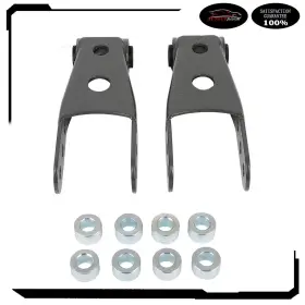 D18088701oor Autoutdoor For 07-18 Chevrolet Silverado Sierra 1500 Rear 2 Inch -3 Drop Shackles Lowering Kit