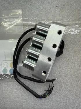 Avs-mv4c-vi-br Avs 4-path Valve Manifold Brushed Finish