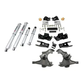 716sp Belltech Lowering Kit For 97-00 Chevy Gmc C3500 Crew Cab Srw 8-lug With Sp Shocks