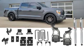 Bel1052sp Belltech Ford F-150 2021-2024 Lowering 2 Inch Front 4.5 Rear Drop Kit With Shocks