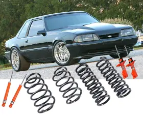Bel5845 Belltech Ford Fox Mustang 1979-1993 1 Inch Lowering Coil Spring Koni Shocks Kit