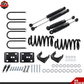 Ber840585 Berliii 3 Inch / 5 Drop Lowering Flip Kit For Chevy C10 Gmc C15 Pickup 1973-1985 1986 1987