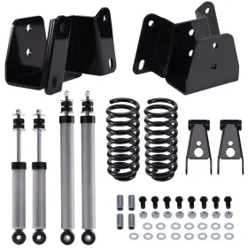 0d26t9 Bfo Front 3 Inch Rear 4 Drop Lowering Springs Kit For Ford F-100 F-150 2wd 1973-1979