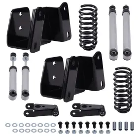 0gey14 Bfo Drop 3 Inch Springs 4 Shackles Shocks Lowering Kit For Ford F100 F150 2wd 73-79