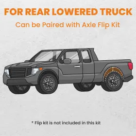0zeb9h Bfo 2x Rear Axle C-notch Brackets Flip Kit For Chevrolet Silverado 1500 1999-06 07 #2