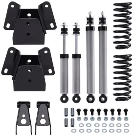 17moxf Bfo 3 Inch Drop Lowering Springs 4 Shackles Hangers Shocks Kit For Ford F100 F150 73-79 #2 17moxf Bfo 3 Inch Drop Lowering Springs 4 Shackles Hangers Shocks Kit For Ford F100 F150 73-79 #2