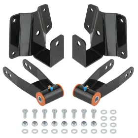2b1u3l Bfo Rear 4 Inch Drop Kit Shackles Hangers For Chevy Silverado Gmc Sierra 1500 99-06