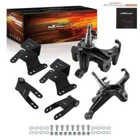 456yi1 Bfo Lowering Kit Drop Spindles With 1 Inch Rotor 3 4 For C10/c15 Pickup 1973-1987