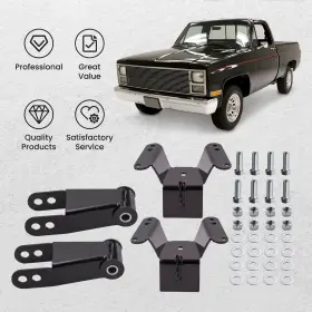 4fpjv6 Bfo 4 Inch Rear Drop Lowering Kit Hanger Shackle For Chevrolet Gmc C10 2wd 1973-1987 #2 4fpjv6 Bfo 4 Inch Rear Drop Lowering Kit Hanger Shackle For Chevrolet Gmc C10 2wd 1973-1987 #2