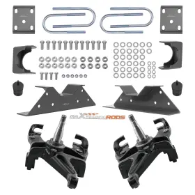 4jh8ou Bfo Front 3 Inch Rear 6 Lowering Kit With Spindles 1 Rotor For Chevy C10 Gmc C15 73-87