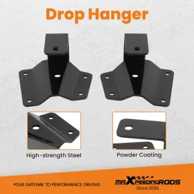 4t2m31 Bfo 4 Inch Rear Drop Kit Shackles And Hangers For Chevy Silverado 1500 2wd 1999-2006 #3