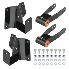 4t2m31 Bfo 4 Inch Rear Drop Kit Shackles And Hangers For Chevy Silverado 1500 2wd 1999-2006