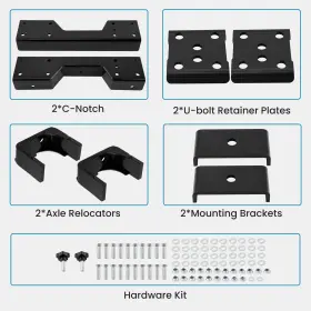 54ec6b Bfo 6 Inch Rear Support And Drop Flip C-notch For Chevy Silverado Gmc Sierra C1500 88-98 #2