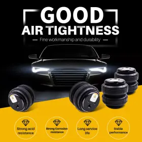 57vd9q Bfo 4pcs Air Suspension Spring Bags 2500lb For Heavy Duty 1/2 Inch Npt 3/8 -16unc #3