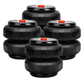 57vd9q Bfo 4pcs Air Suspension Spring Bags 2500lb For Heavy Duty 1/2 Inch Npt 3/8 -16unc