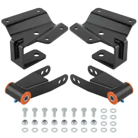 6her4v Bfo Rear 4 Inch Drop Kit Shackles And Hangers For Chevy Silverado Gmc Sierra 1500 1999-06