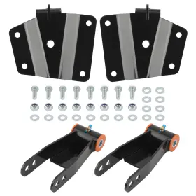 6l3vfc Bfo 3-4in Rear Shackles Hangers Drop Kit For Chevy Silverado Gmc Sierra 1500 99-06