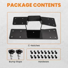 6ourtg Bfo Rear Axle Lowering C-notch Flip Bracket Kit For Chevrolet Silverado 1500 1999-07