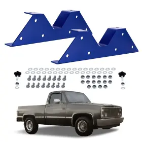 74wj6n Bfo Rear Bolt-on C Notch Frame Kit For Chevy C10 Gmc C15 C1500 Pickup 2wd 1973-1987 #2
