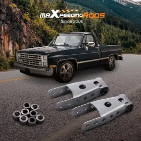 76zvwi Bfo Rear 2 Inch -3 Suspension Lowering Drop Shackles Kit For Chevy Silverado 1500 88-18