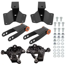 84gxbc Bfo 2 Inch /4 Drop Lowering Kit Spindles Hangers For Chevy Silverado 1500 2wd 1999-07