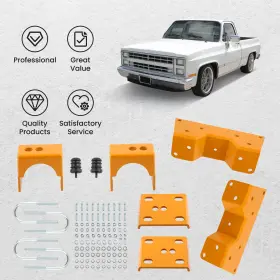 8a0zl5 Bfo 5 Inch Rear Axle Flip Kit With C-notch For Chevy Gmc C10 Truck 1973-1987 #3