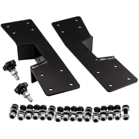 8cq4ja Bfo 1 Pair Rear Axle Lowering C-notch Brackets Kit For Chevy Silverado 1500 99-07