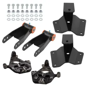 8n1fvt Bfo 2 Inch /4 Drop Lowering Kit With Spindles For Gmc Sierra 1500 2wd 1999-2007 Steel